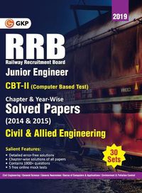 Cover image for Rrb 2019 Junior Engineer CBT II 30 Sets Chapter-Wise & Year-Wise Solved Papers (2014 & 2015) Civil & Allied Engineering