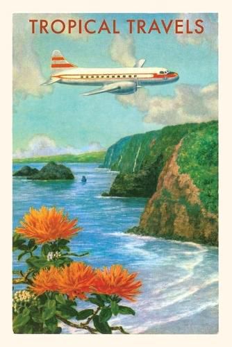 Cover image for Vintage Journal Plane Over Cliffs Travel Poster