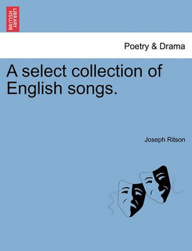 Cover image for A Select Collection of English Songs.