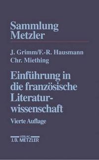 Cover image for Einfuhrung in die franzoesische Literaturwissenschaft