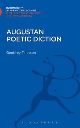 Cover image for Augustan Poetic Diction