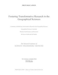 Cover image for Fostering Transformative Research in the Geographical Sciences