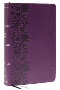 Cover image for KJV, Personal Size Large Print Single-Column Reference Bible, Leathersoft, Purple, Red Letter, Comfort Print: Holy Bible, King James Version