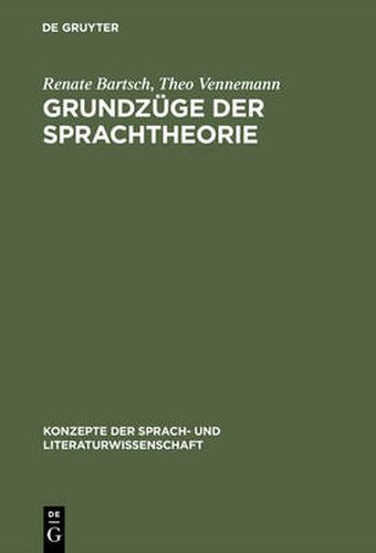 Cover image for Grundzuge der Sprachtheorie