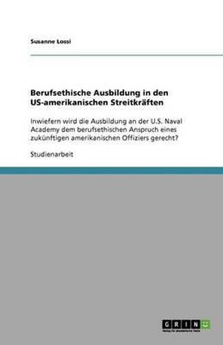 Cover image for Berufsethische Ausbildung in den US-amerikanischen Streitkraften