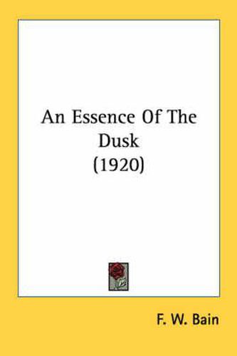 An Essence of the Dusk (1920)