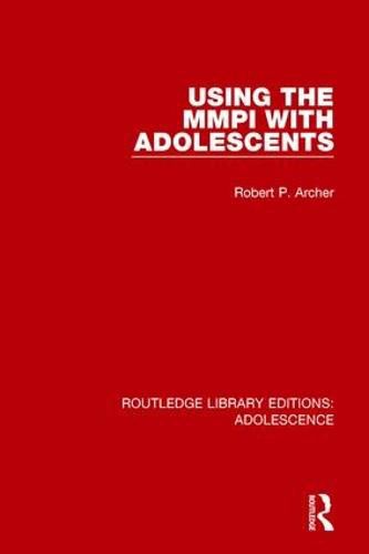 Cover image for Using the MMPI with Adolescents