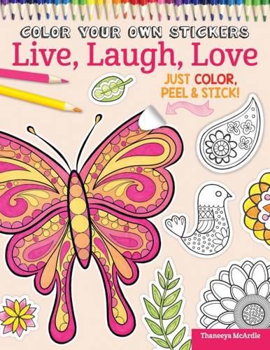 Color Your Own Stickers Live, Laugh, Love