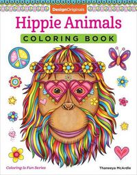 Cover image for Hippie Animals Coloring Book