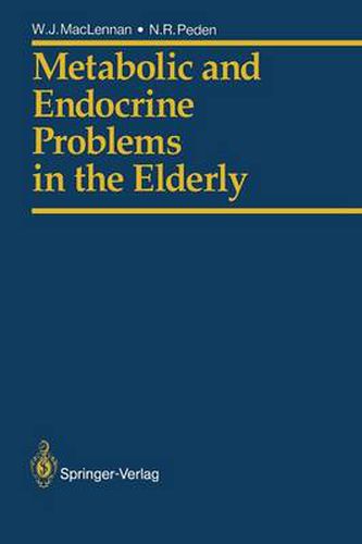 Cover image for Metabolic and Endocrine Problems in the Elderly