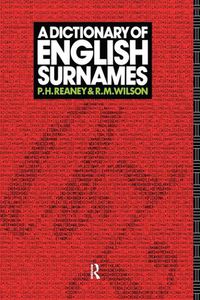 Cover image for A Dictionary of English Surnames