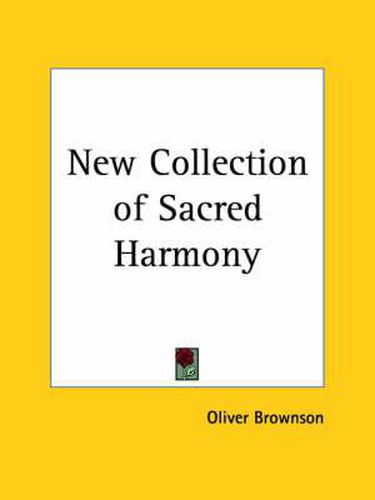 Cover image for New Collection of Sacred Harmony (1797)