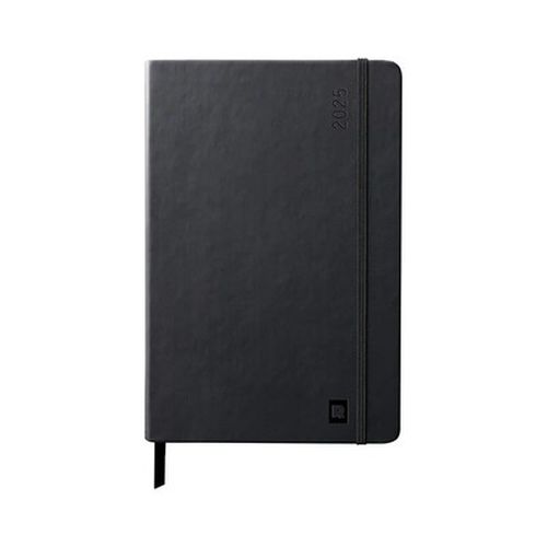 Black A6 Weekly Horizontal Webplanner 2025 Rhodia Diary (194669C)