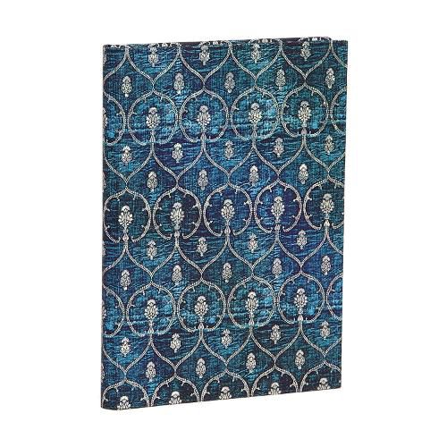 Cover image for Blue Velvet Midi Lined Journal (Elastic Band Closure)