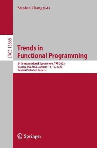Cover image for Trends in Functional Programming