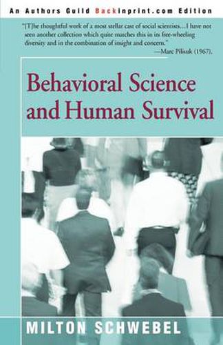 Cover image for Behavioral Science and Human Survival