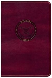 Cover image for CSB Military Bible, Burgundy LeatherTouch