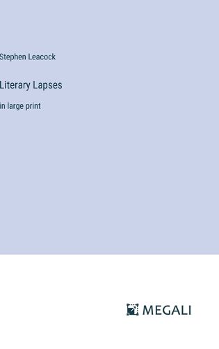Cover image for Literary Lapses
