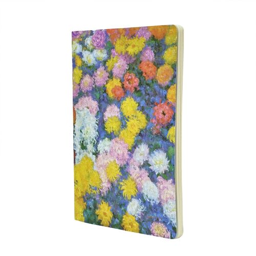 Monet's Chrysanthemums A4 Unlined Cahier