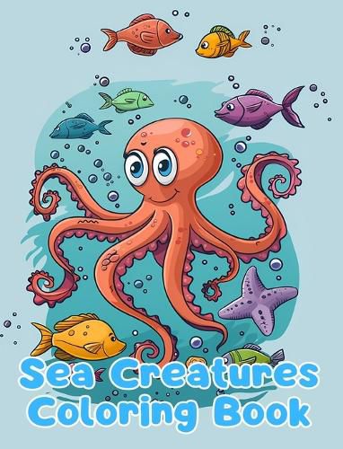 Cover image for Sea Creatures Coloring Book