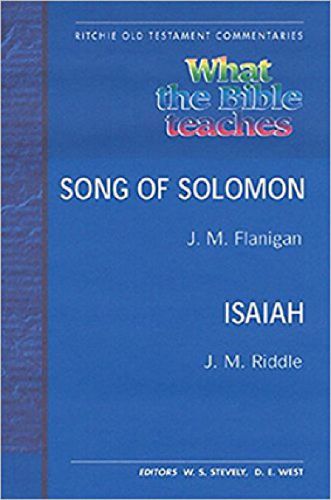 Cover image for What the Bible Teaches - Song of Solomon Isaiah Pb