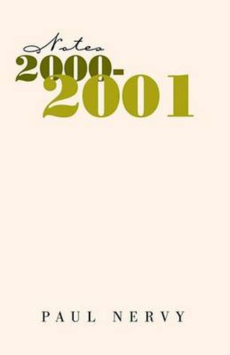 Cover image for Notes 2000-2001