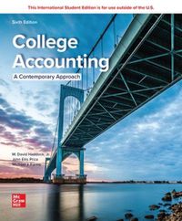 Cover image for College Accounting (A Contemporary Approach) ISE