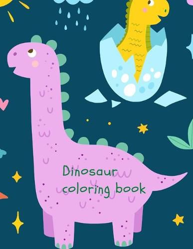 Cover image for Dinosaur coloring book