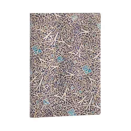 Cover image for Granada Turquoise (Moorish Mosaic) Midi Lined Journal