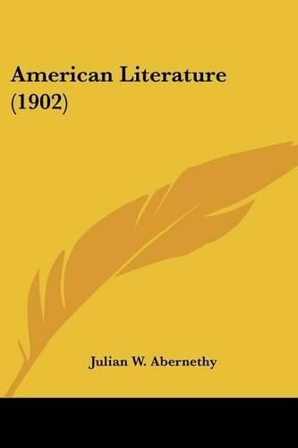 Cover image for American Literature (1902)