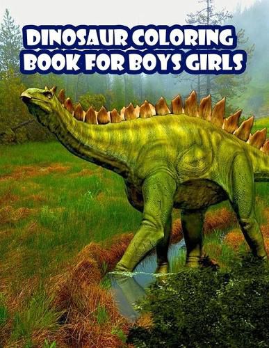 Cover image for Dinosaur Coloring Book for Boys Girls