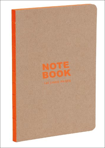 Cover image for Kraft and Orange A5 Notebook