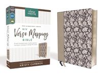 Cover image for NIV, Verse Mapping Bible, Leathersoft, Navy Floral, Comfort Print: Find Connections in Scripture Using a Unique 5-Step Process