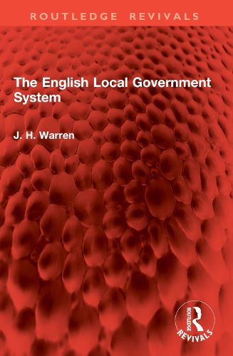 Cover image for The English Local Government System