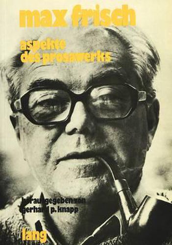 Cover image for Max Frisch. Aspekte Des Prosawerks