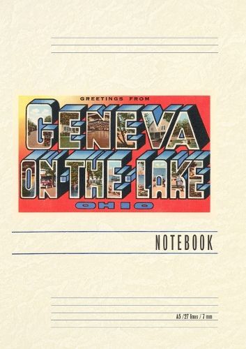 Cover image for Vintage Lined Notebook Greetings from Geneva on the Lake