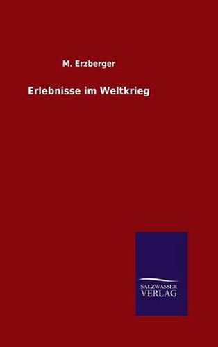 Cover image for Erlebnisse im Weltkrieg