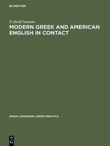 Cover image for Modern Greek and American English in Contact