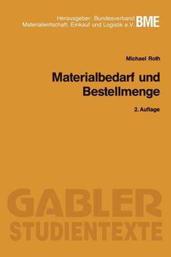 Materialbedarf Und Bestellmenge