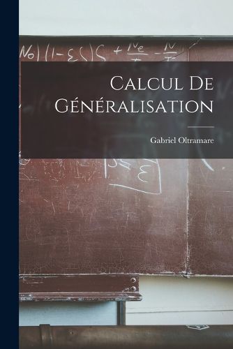 Cover image for Calcul De Generalisation