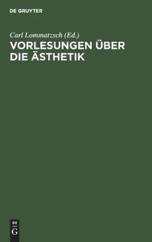 Cover image for Vorlesungen UEber Die AEsthetik