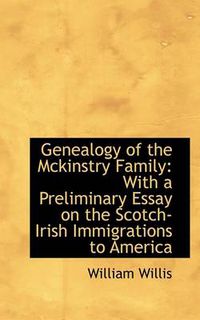 Cover image for Genealogy of the McKinstry Family