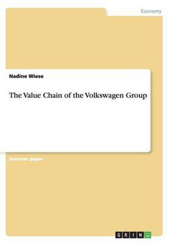 Cover image for The Value Chain of the Volkswagen Group