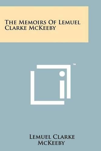 Cover image for The Memoirs of Lemuel Clarke McKeeby