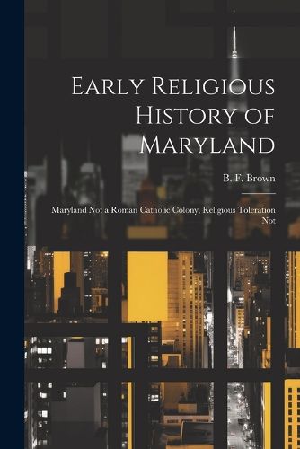 Early Religious History of Maryland