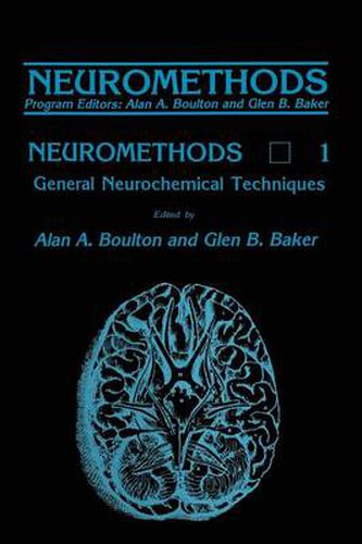 Cover image for General Neurochemical Techniques