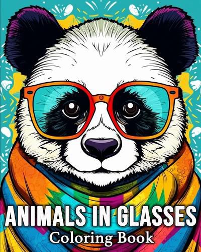 Cover image for Animals in Glasses Coloring Book