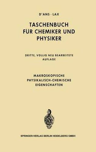 Cover image for Makroskopische physikalisch-chemische Eigenschaften