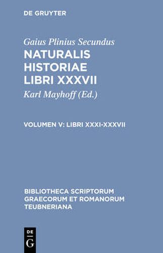 Cover image for Naturalis Historiae, Vol. V CB