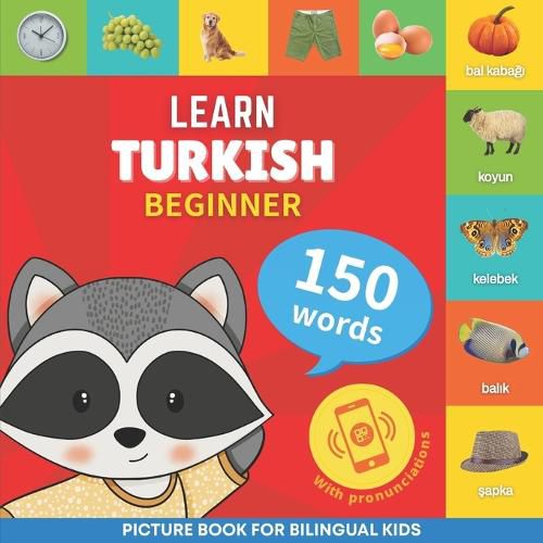 Cover image for Learn turkish - 150 words with pronunciations - Beginner